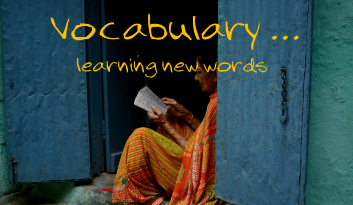 Vocabulary … learning new words