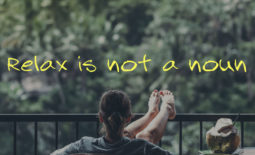 Relax is not a noun